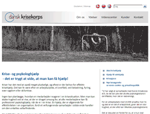 Tablet Screenshot of danskkrisekorps.dk